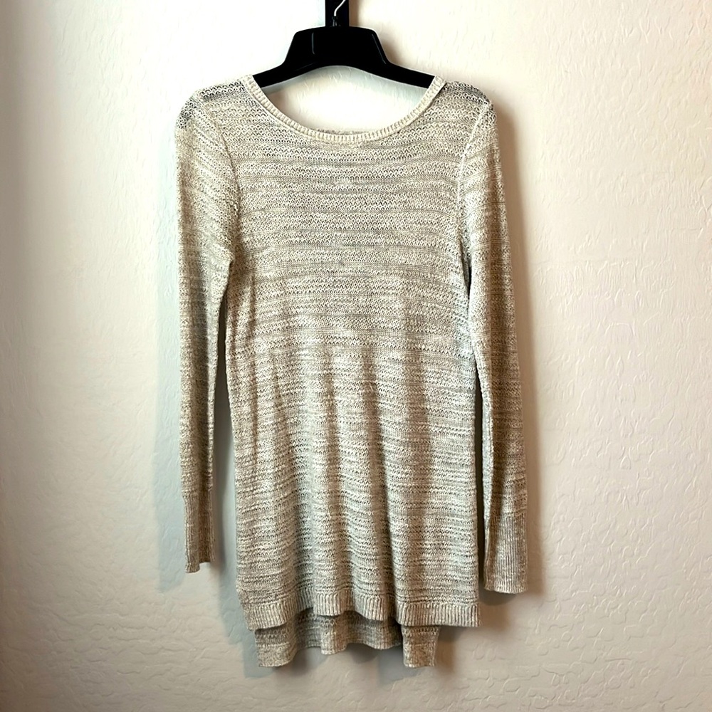 Knox Rose knitted long sleeve top in gray